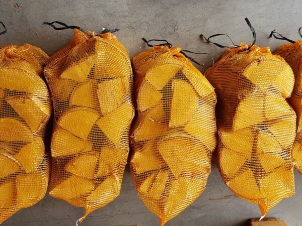 birch firewood in 22 l bags