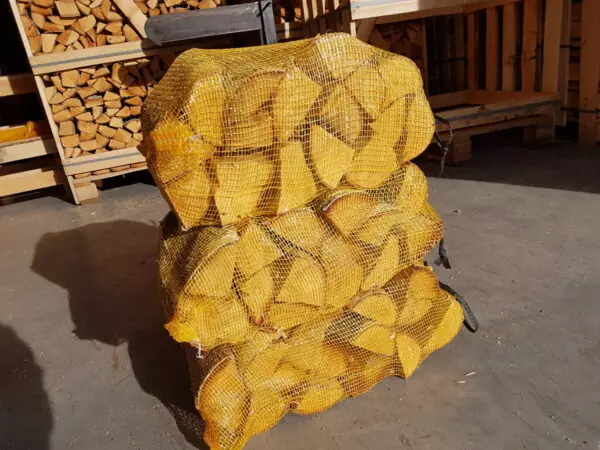 birch firewood in 40 l bags